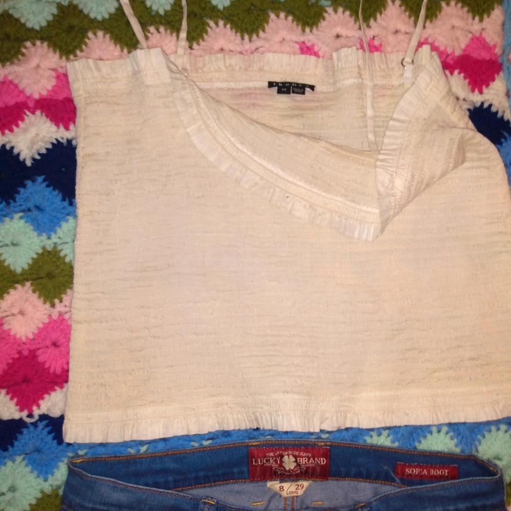 White Crop Top - Picture 3 of 5